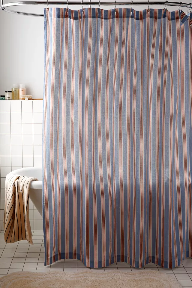 bdg urban outfitters Multi-Striped Patterned Shower Curtain