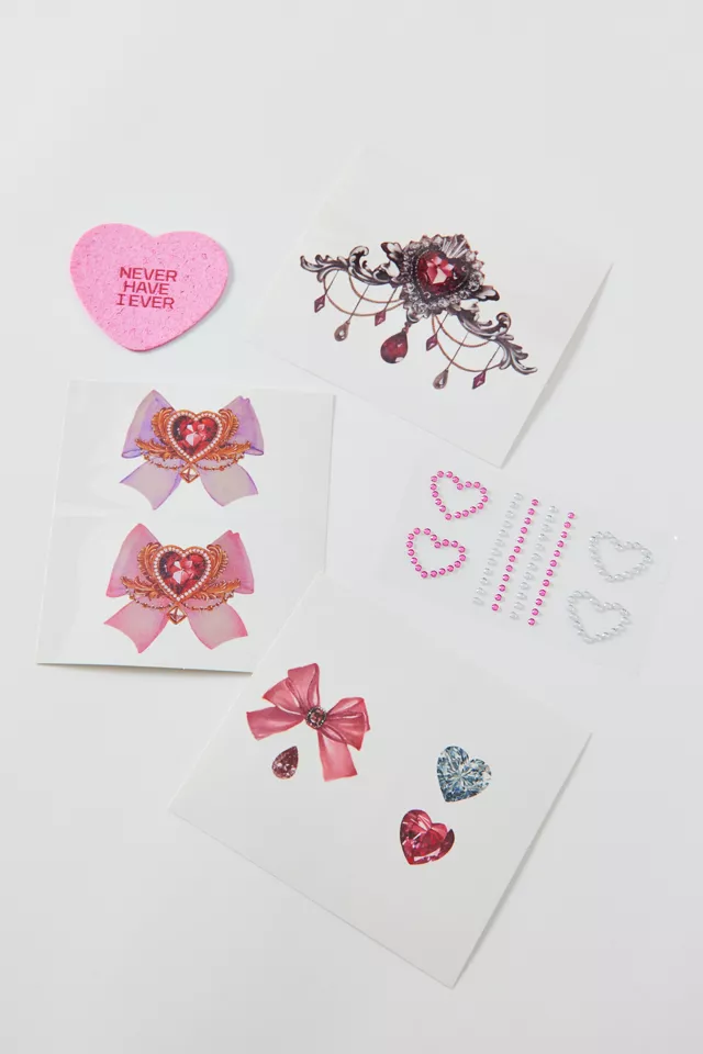 Bdg Urban Outfitters Never Have I Ever Temporary Tattoo Set