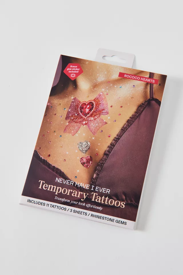 Bdg Urban Outfitters Never Have I Ever Temporary Tattoo Set
