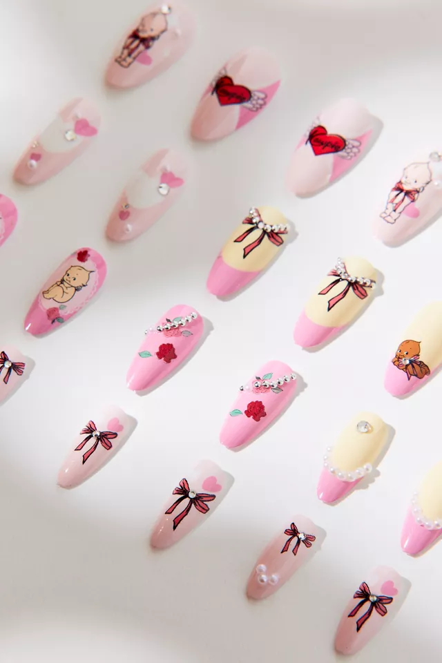 Bdg Urban Outfitters Never Have I Ever X Kewpie Press-On Nail Set