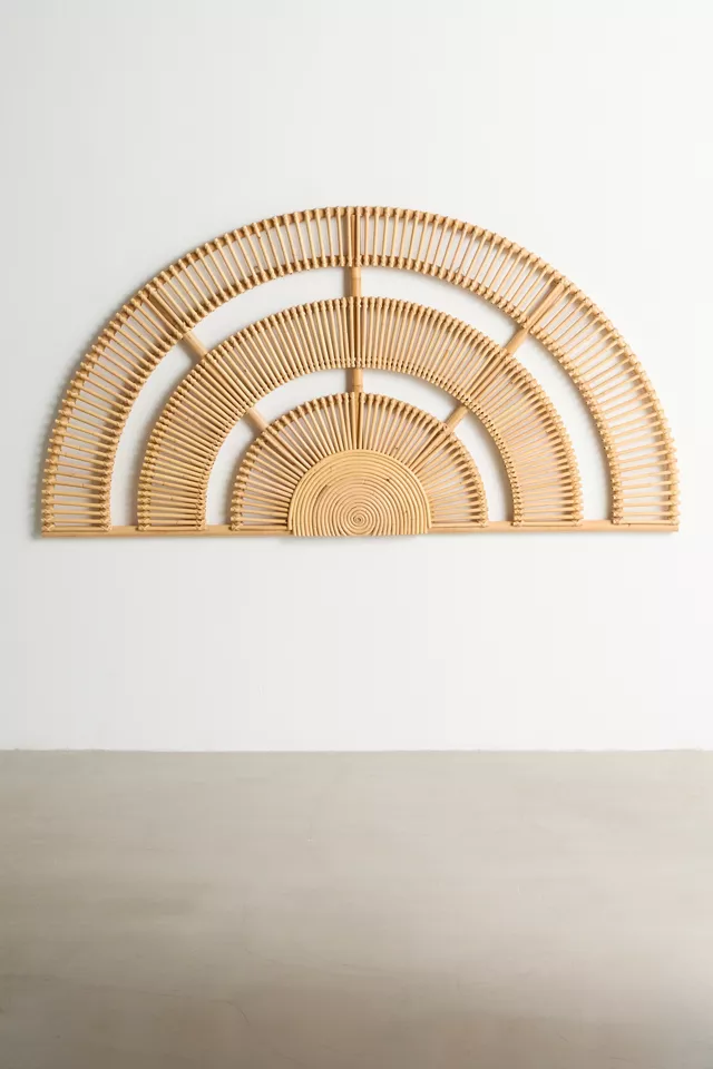 Bdg Urban Outfitters Orbit Rattan Floating Headboard