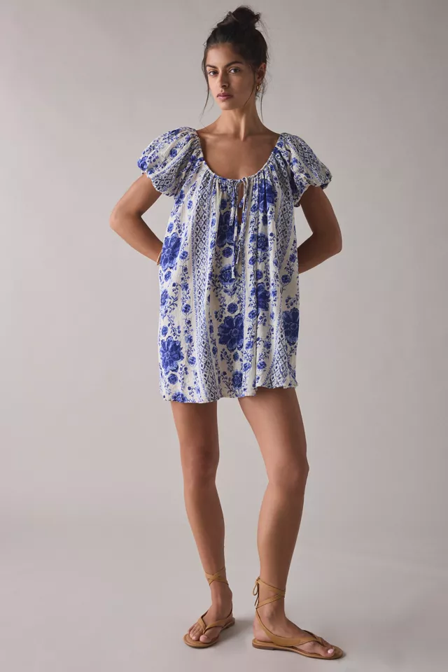 Bdg Urban Outfitters Out From Under Amara Cotton-Blend Slip Mini Dress