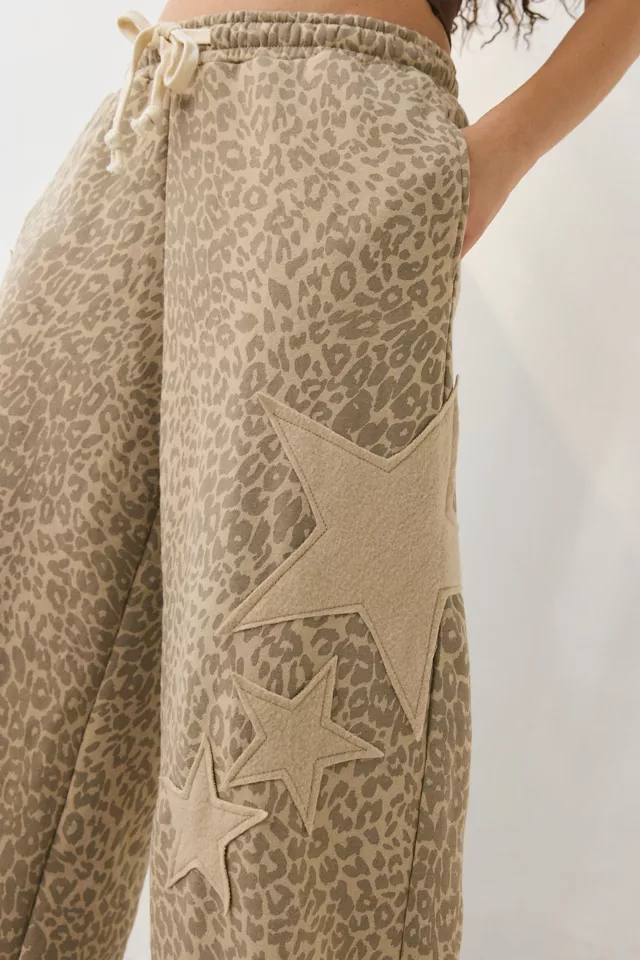 Bdg Urban Outfitters Out From Under Brenda Star Patch Jogger Sweatpant