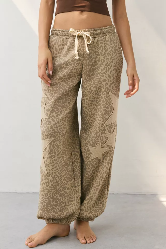 Bdg Urban Outfitters Out From Under Brenda Star Patch Jogger Sweatpant