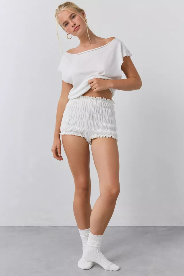 Bdg Urban Outfitters Out From Under Off-The-Shoulder Banded Hem Tee