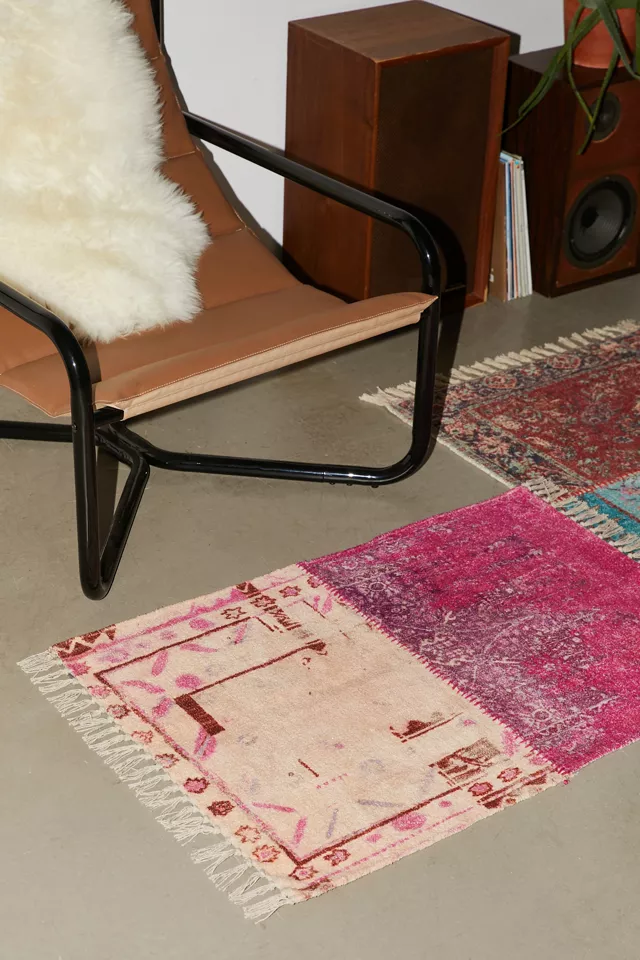 Bdg Urban Outfitters ReMADE By UO Remnants Sally Patched Rug