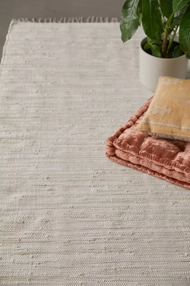 Bdg Urban Outfitters ReMADE By UO Remnants Solid Chindi Rug