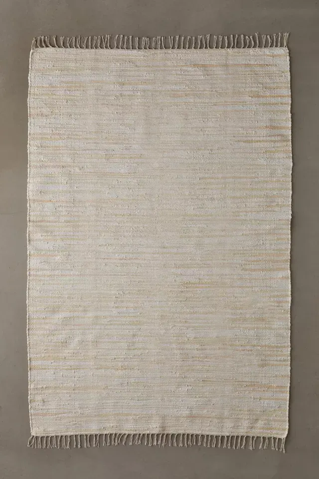 bdg urban outfitters ReMADE By UO Remnants Solid Chindi Rug