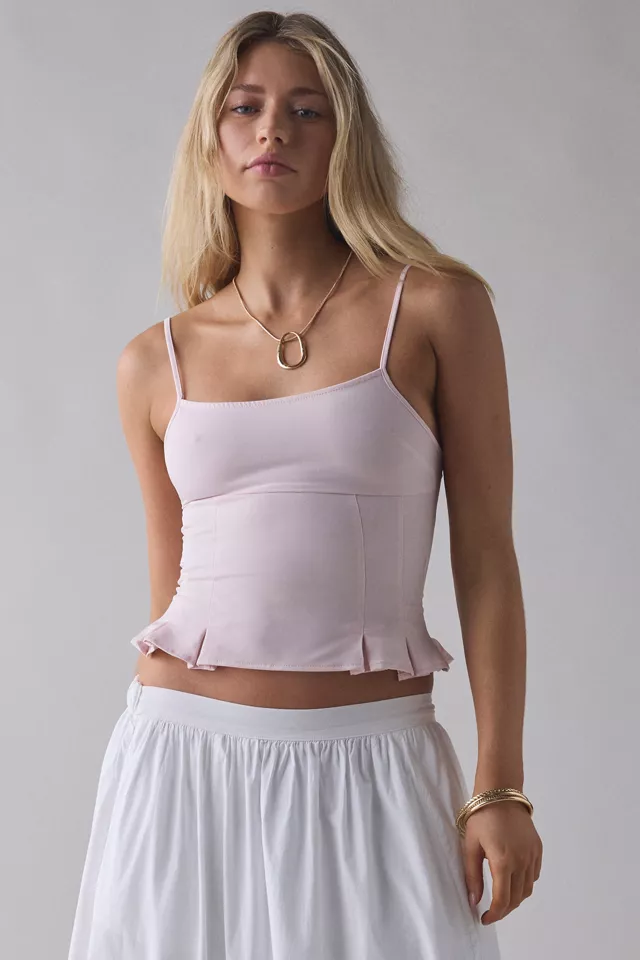 Bdg Urban Outfitters Silence + Noise Good Luck Peplum Cami