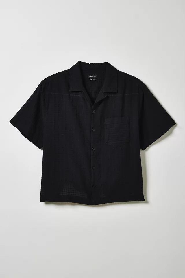 Bdg Urban Outfitters Standard Cloth Liam Textured Grid Shirt