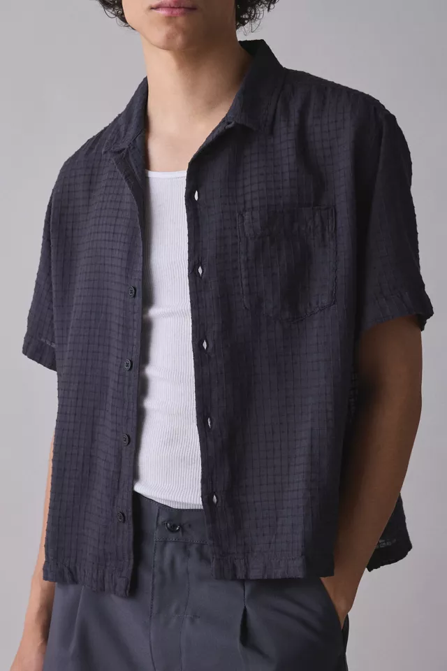 Bdg Urban Outfitters Standard Cloth Liam Textured Grid Shirt