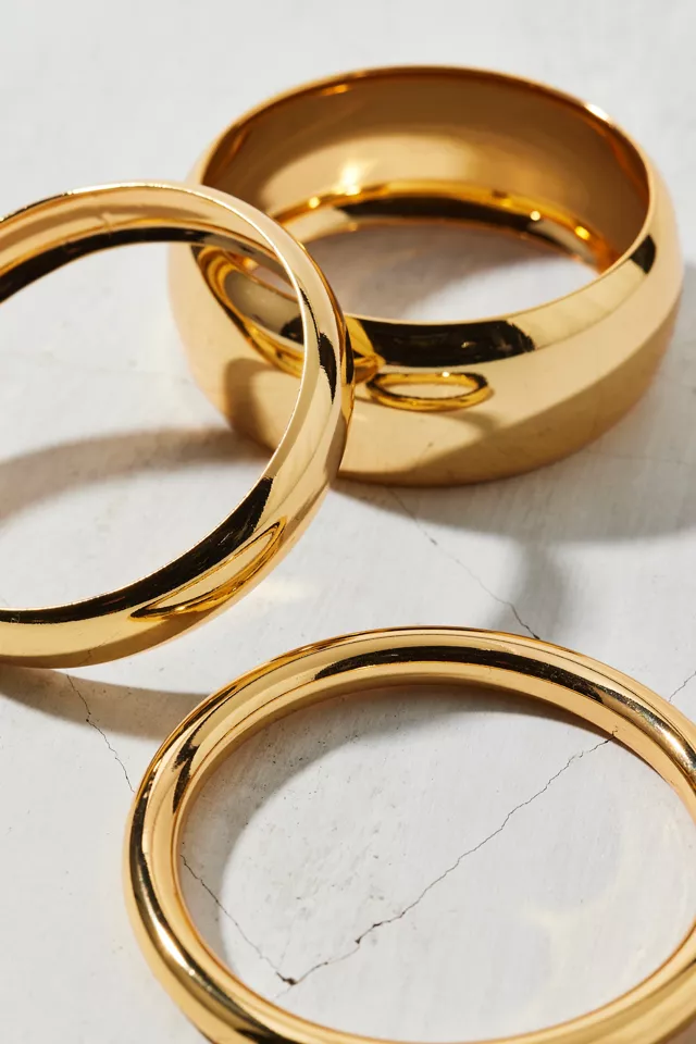 Bdg Urban Outfitters Statement Metal Bangle Bracelet Set