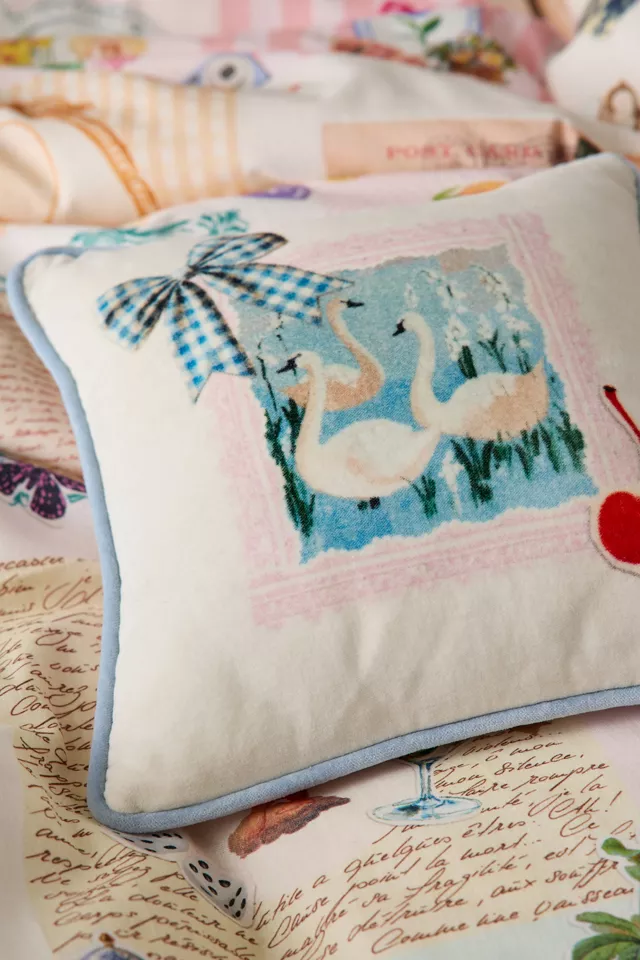 Bdg Urban Outfitters Thara Icon Mini Velvet Throw Pillow