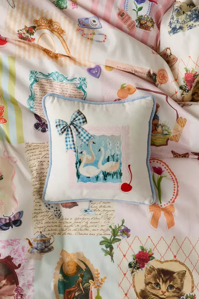 bdg urban outfitters Thara Icon Mini Velvet Throw Pillow