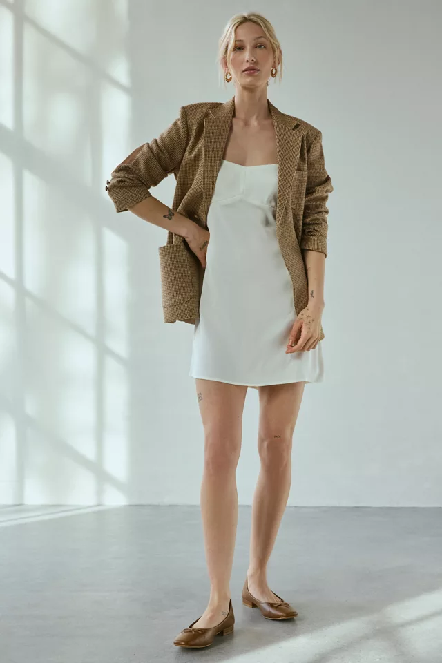 Bdg Urban Outfitters UO Bella Bow-Back Satin Mini Dress