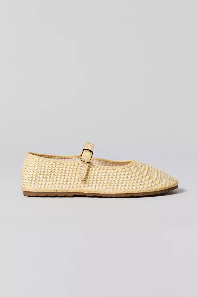 Bdg Urban Outfitters UO Madeline Raffia Mary Jane Ballet Flat