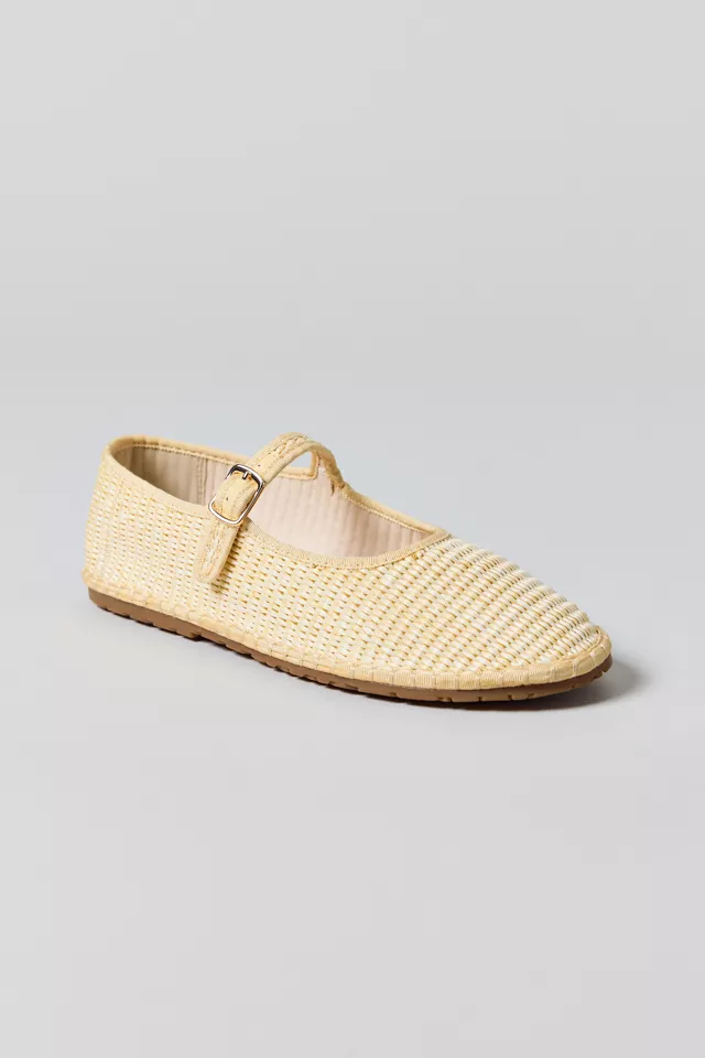 Bdg Urban Outfitters UO Madeline Raffia Mary Jane Ballet Flat