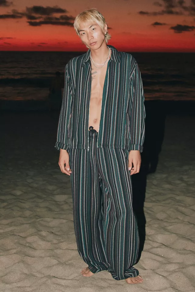 bdg urban outfitters UO Surf Stripe Pull-On Beach Pant