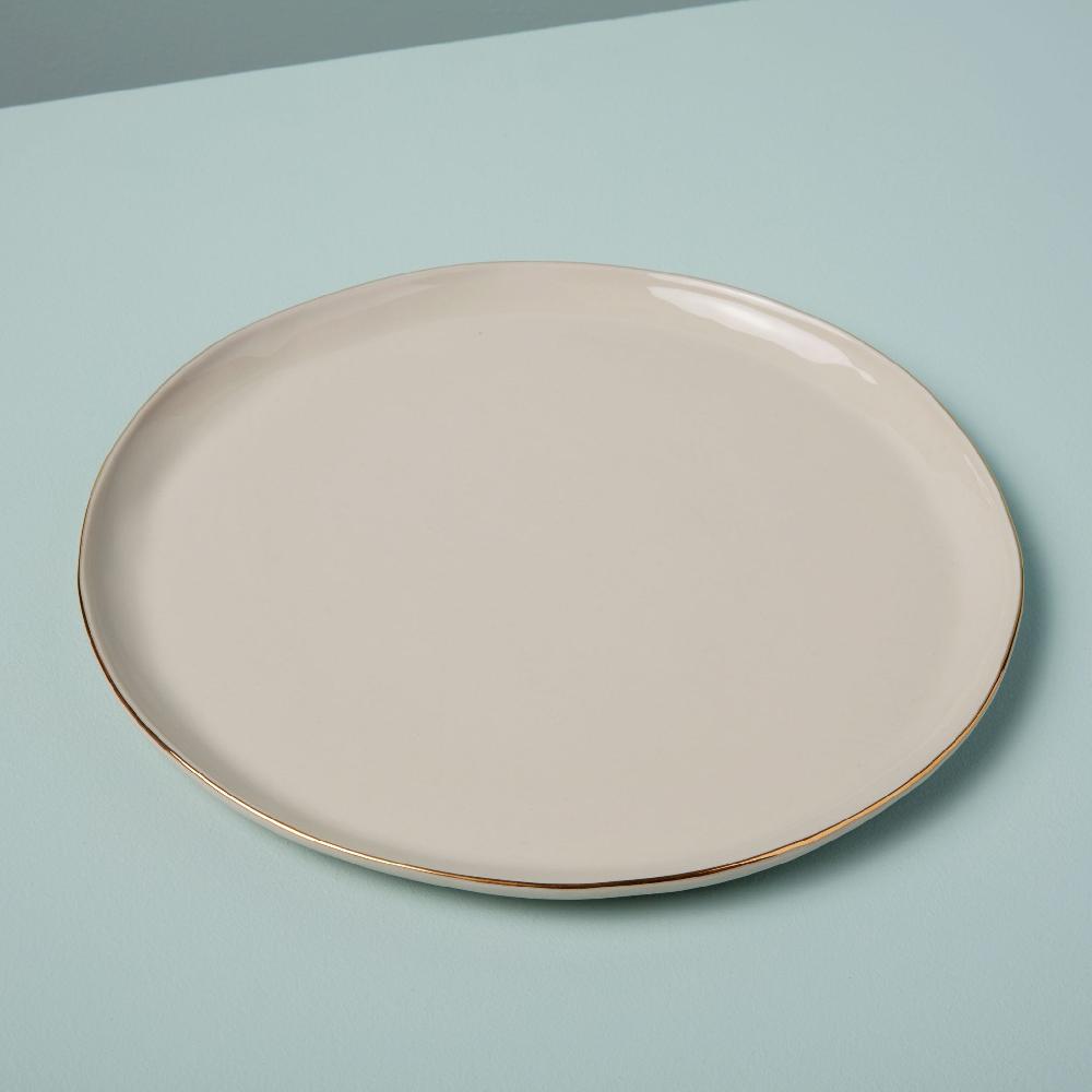 Be Home 24k Gold Tam Stoneware Dinner Plate Pearl Set Of 4