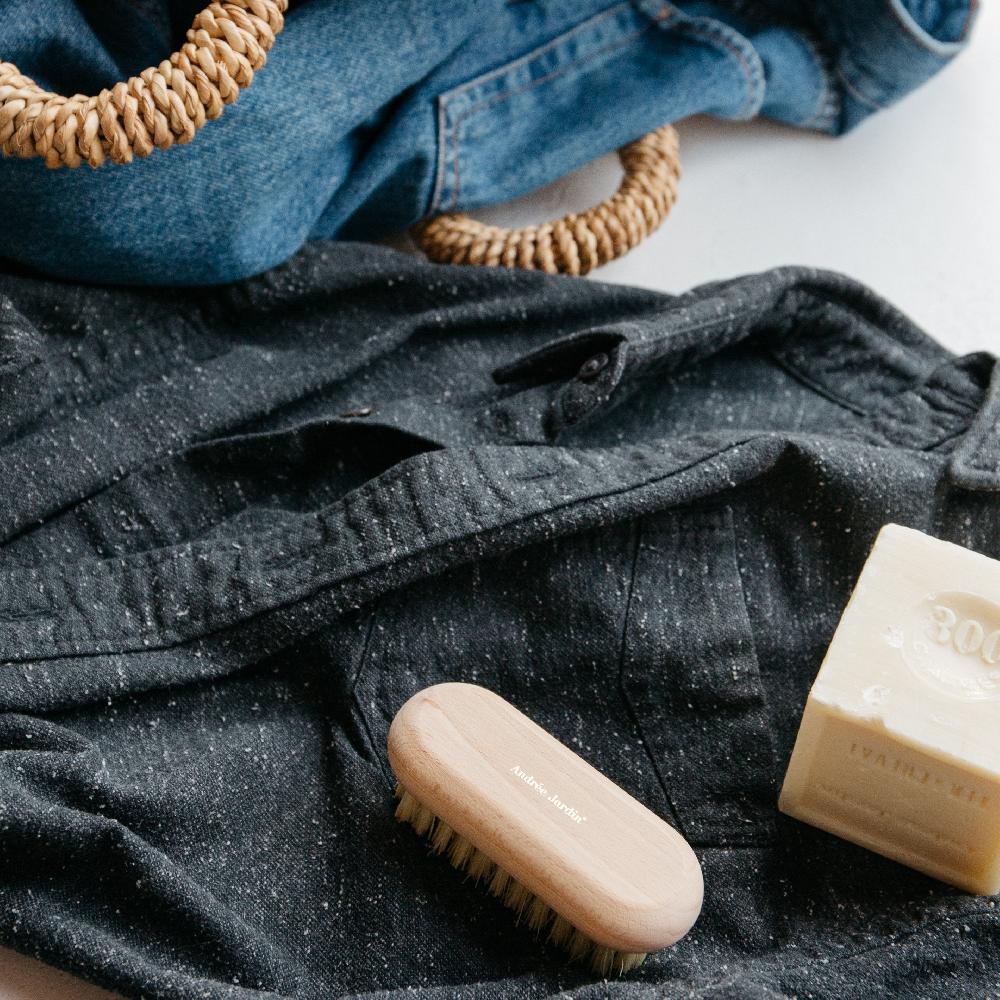 Be Home Andree Jardin Coffret TRADITION Beech AJ X FAC - Beech Soap Dish Nail Brush & 300g Vegetal Soap Boxed Set