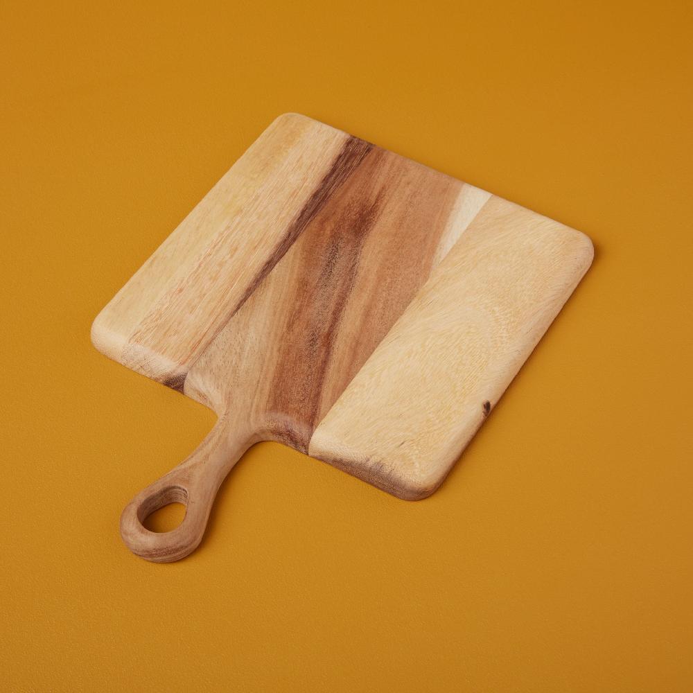 be home Acacia Small Square Serving Board