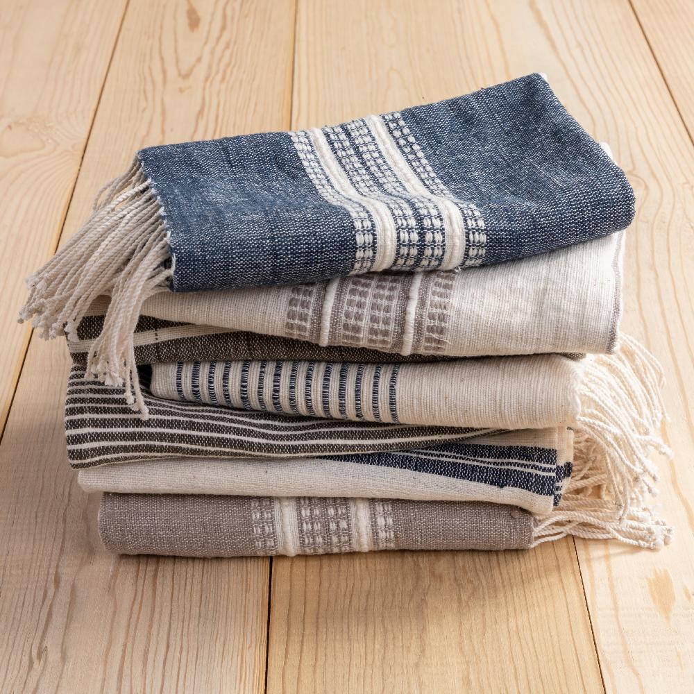 Be Home Aden Cotton Hand Towel Stone With Natural