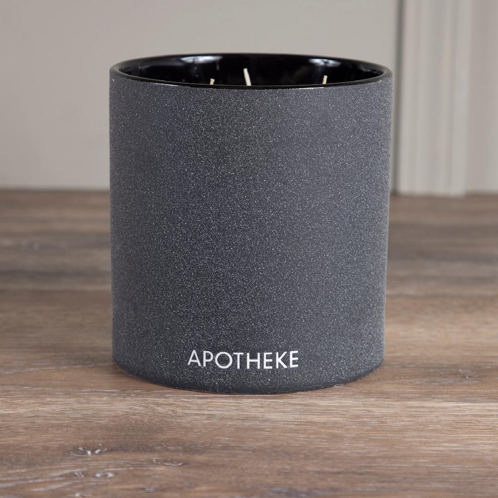 Be Home Apotheke Concrete 4-Wick Candle Charcoal