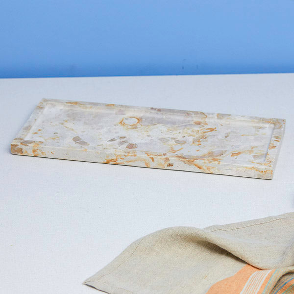 be home Ataca Marble Rectangular Tray