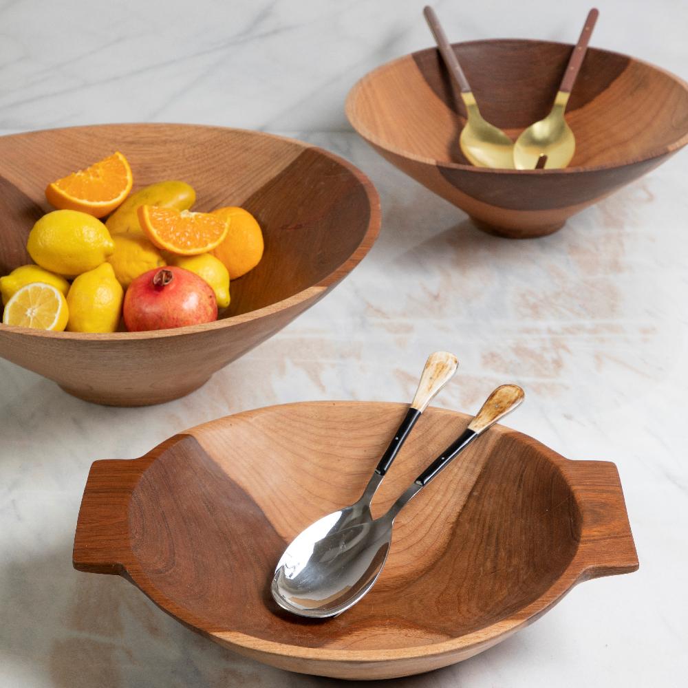 Be Home Azucar Cherry Wood Handled Bowl