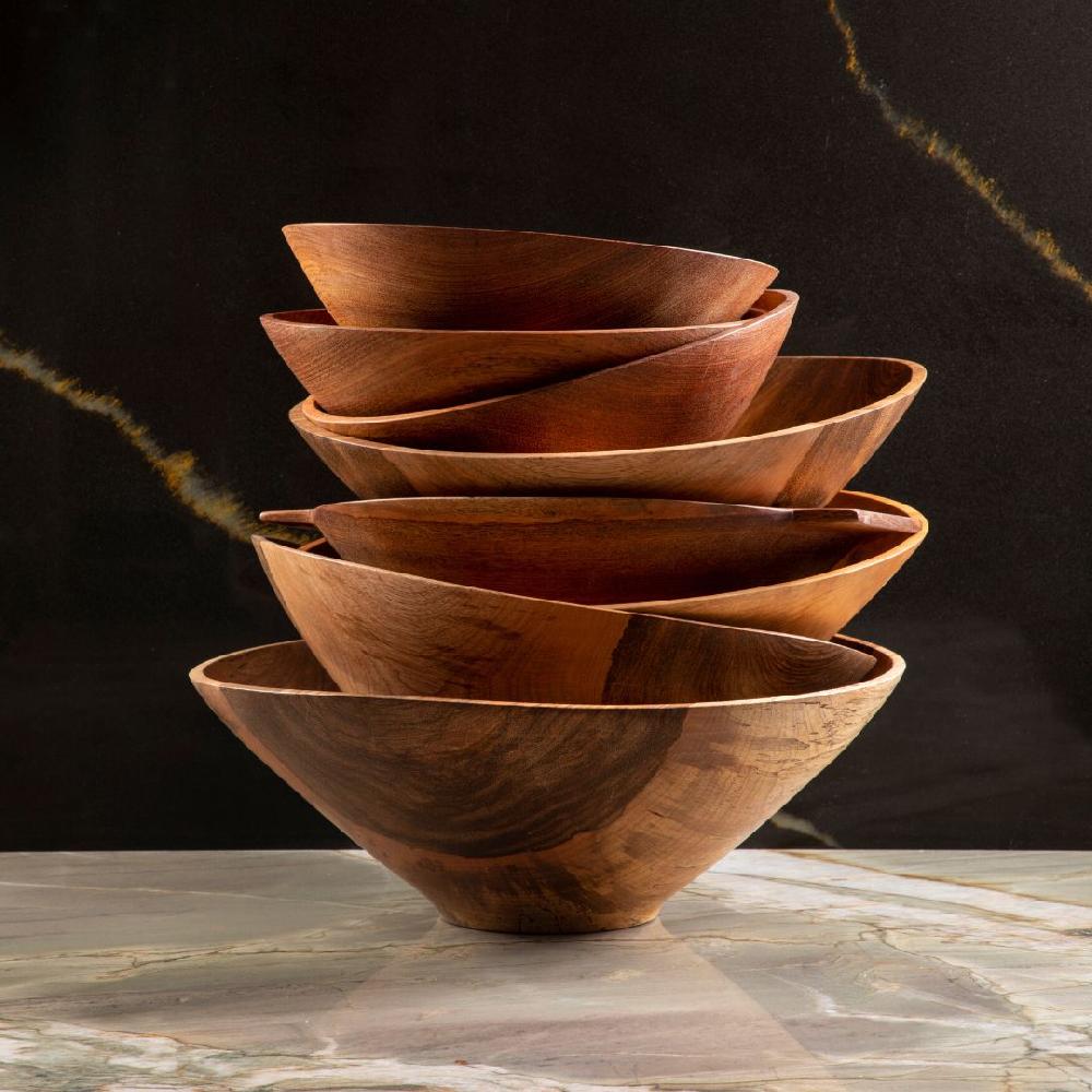 Be Home Azucar Cherry Wood Handled Bowl