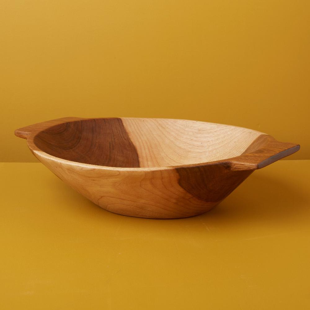 be home Azucar Cherry Wood Handled Bowl