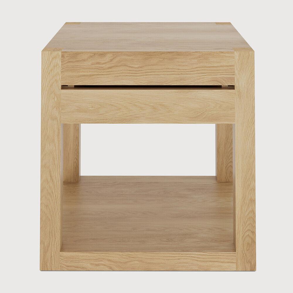 be home Azur Solid Oak Bedside Table