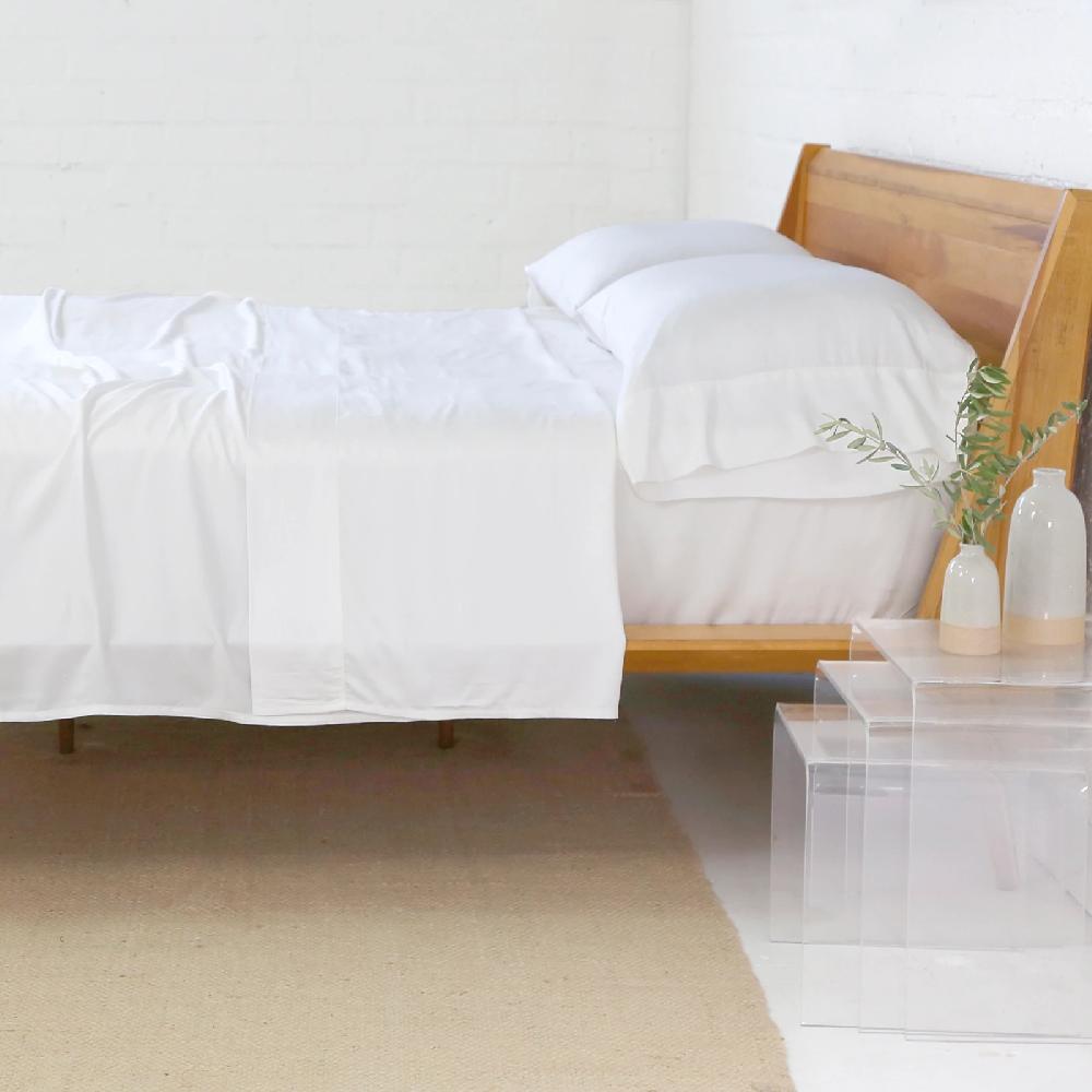 Be Home Bamboo King Sheet Set White