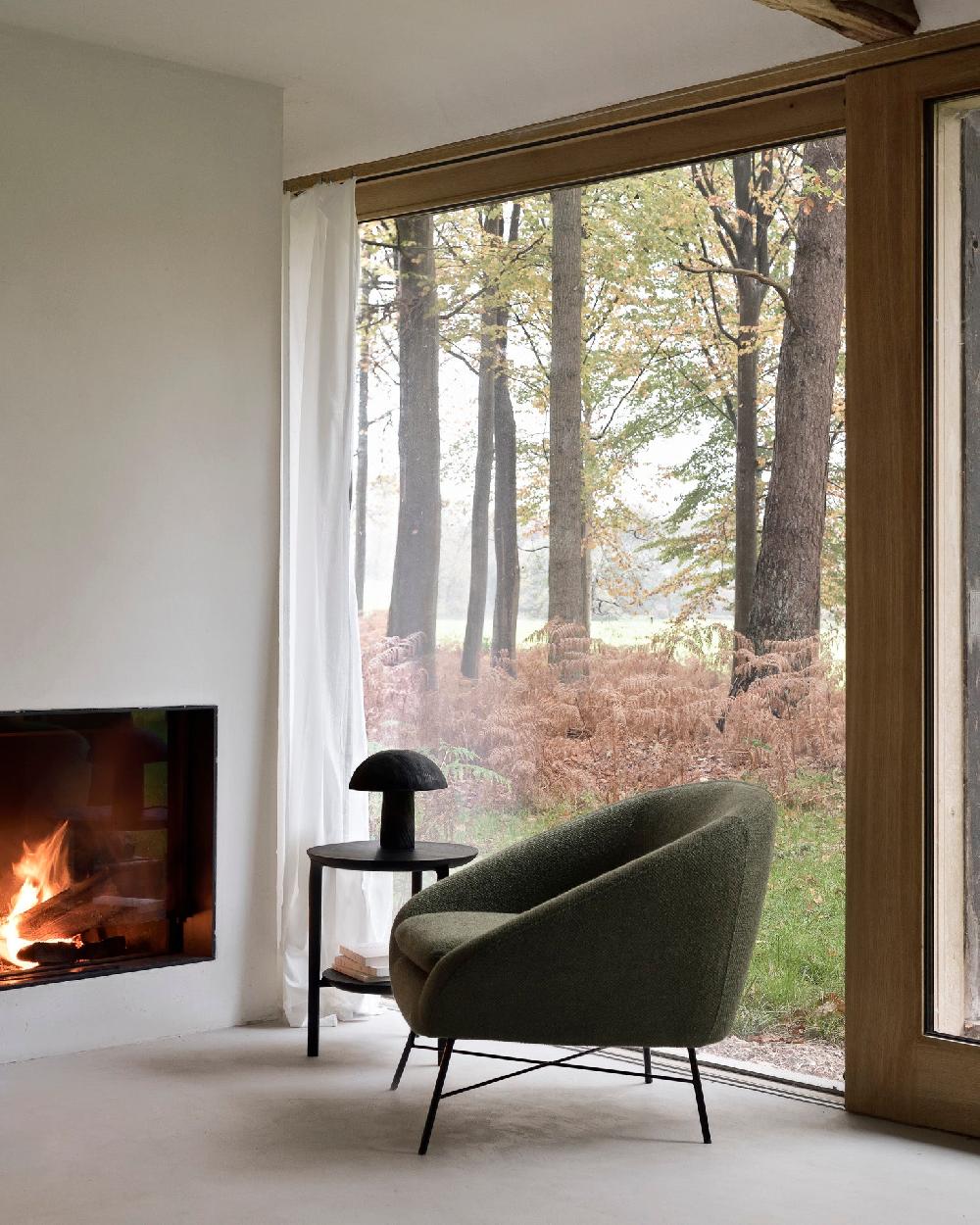 Be Home Barrow Lounge Chair Pine Green