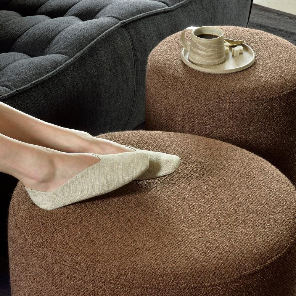 Be Home Barrow Pouf Copper 15.5"