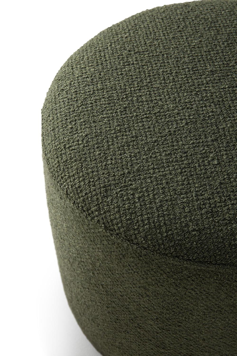 Be Home Barrow Pouf Pine Green 15.5"