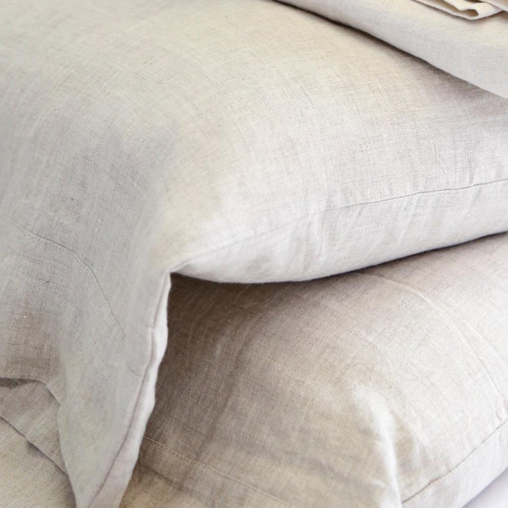 Be Home Belgian Linen King Sheet Set Flax