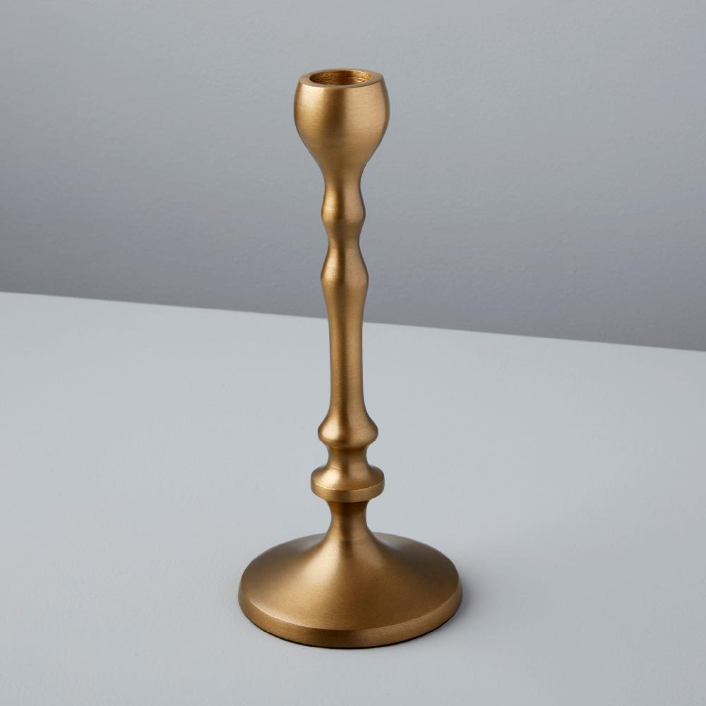 be home Belsana Aged Bronze Candlestick Short