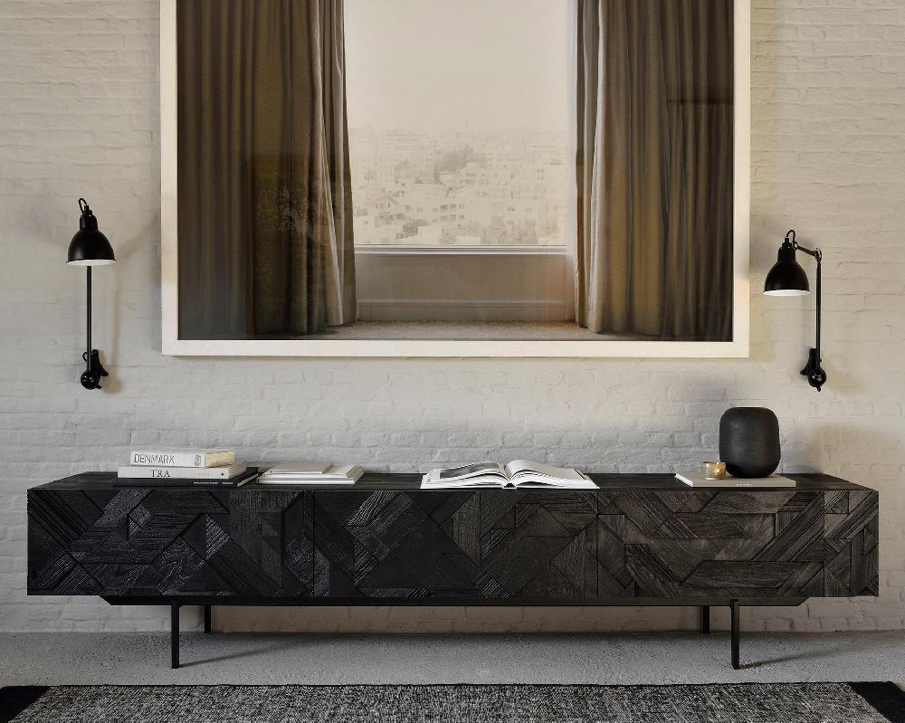 Be Home Black Dots Kilim Rug 5'6" X 7'9"