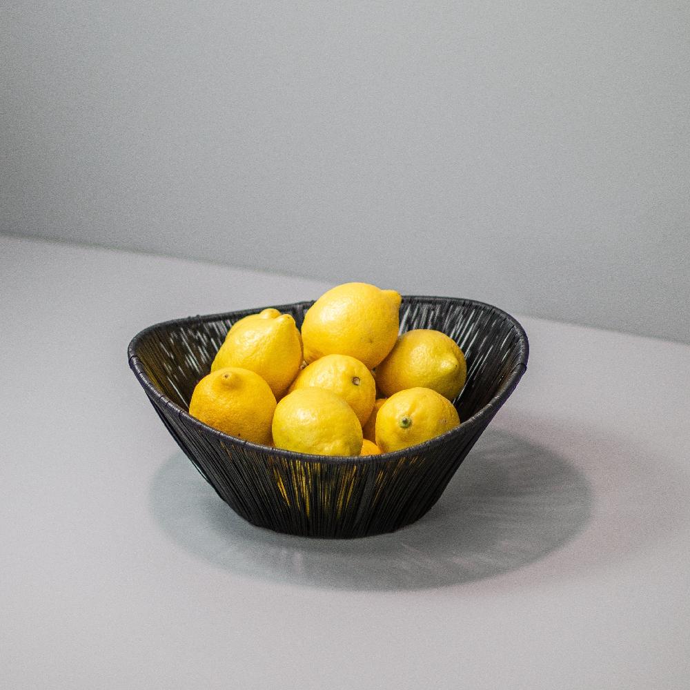 Be Home Black Rhythm Wire Basket