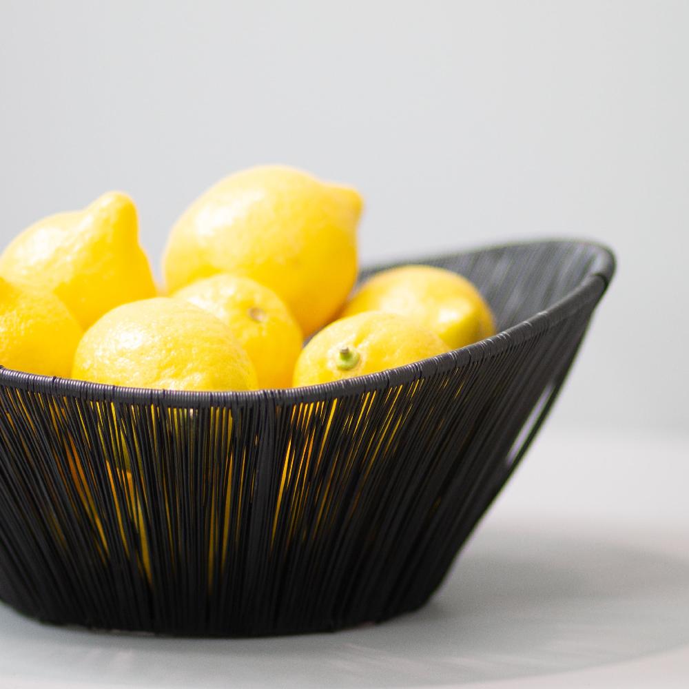 Be Home Black Rhythm Wire Basket