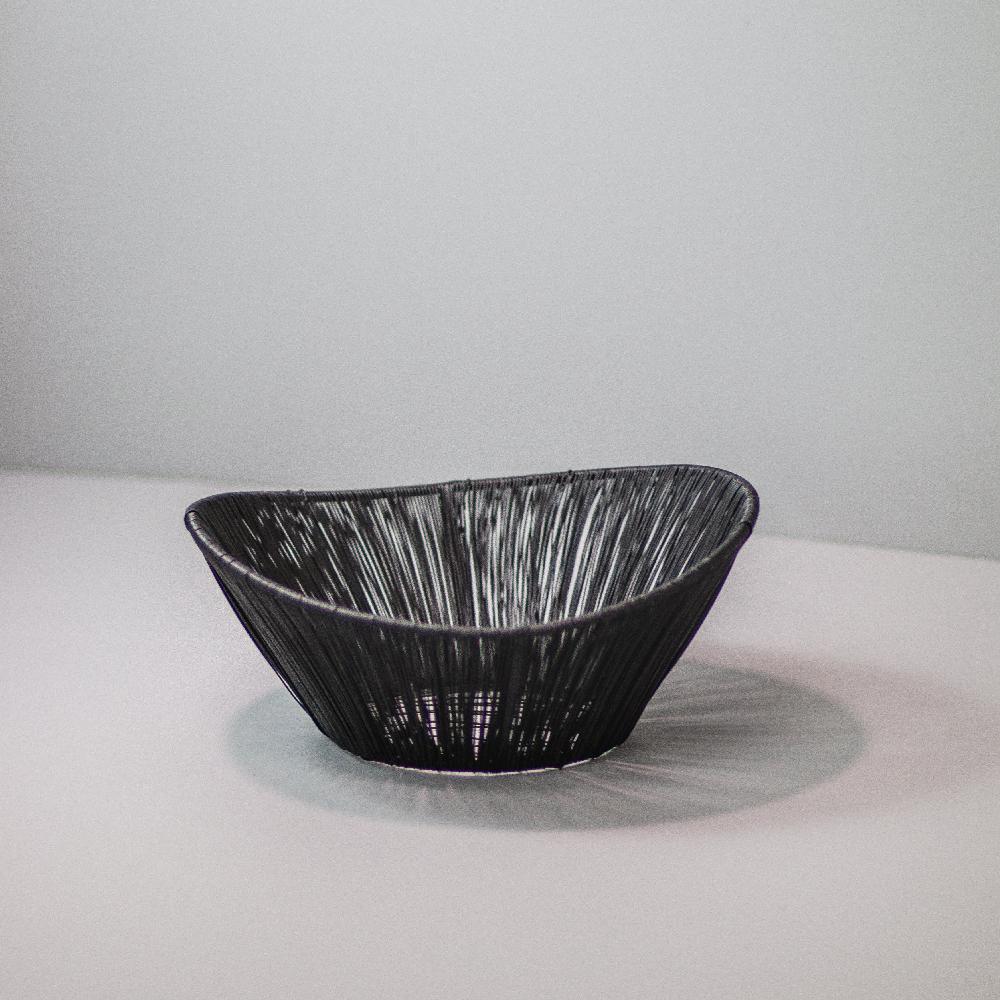 be home Black Rhythm Wire Basket