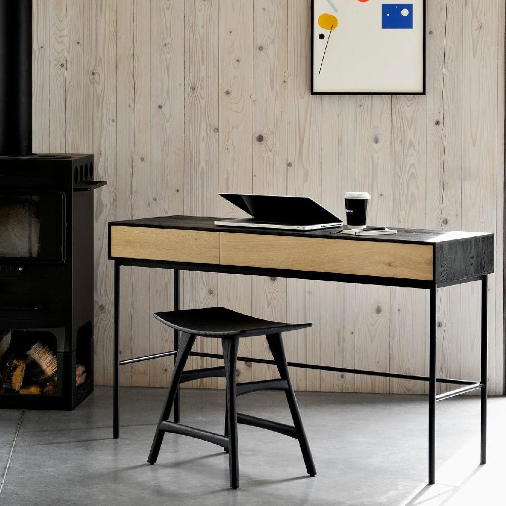 be home Blackbird Solid Oak Desk