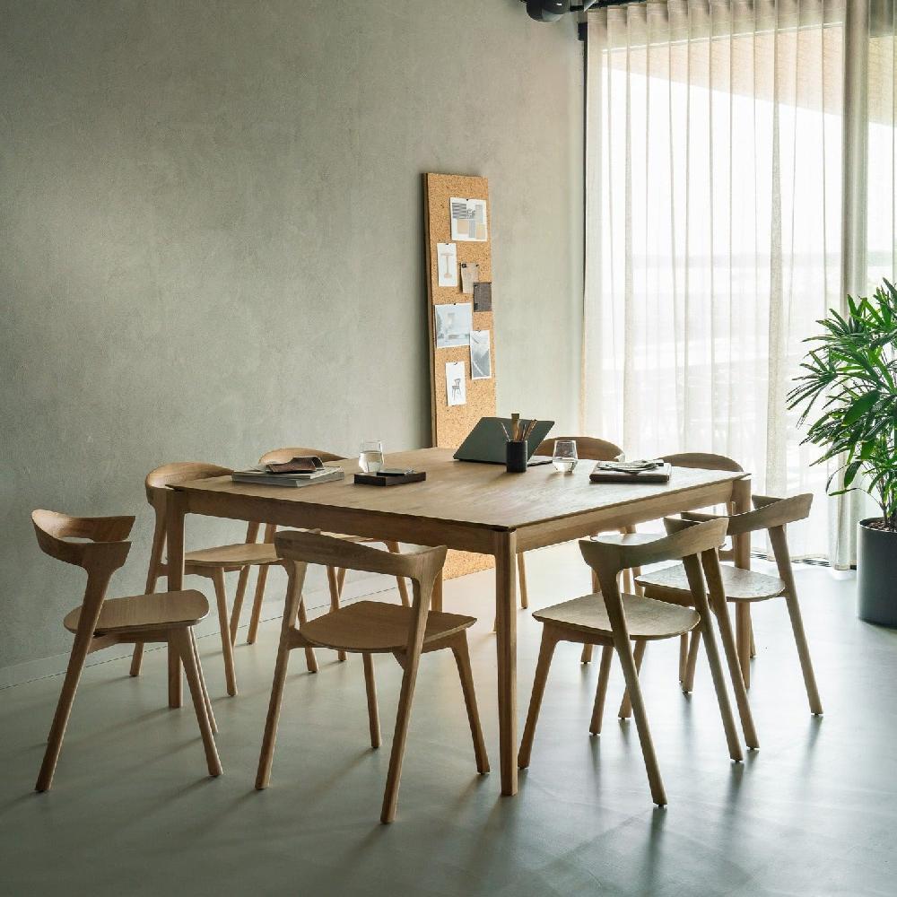 be home Bok dining table - oak - square