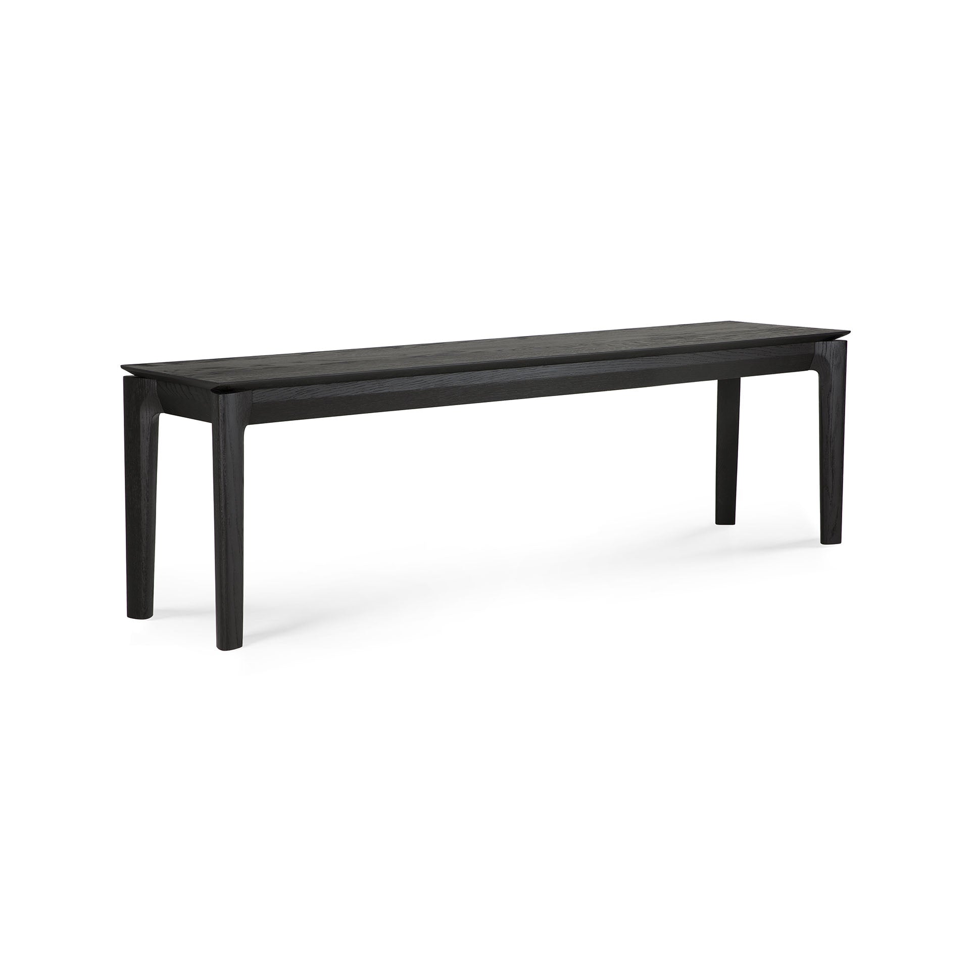 Be Home Bok Solid Black Oak Bench 66"
