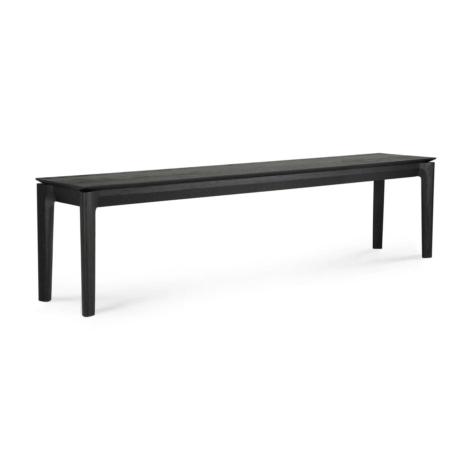 Be Home Bok Solid Black Oak Bench 73"