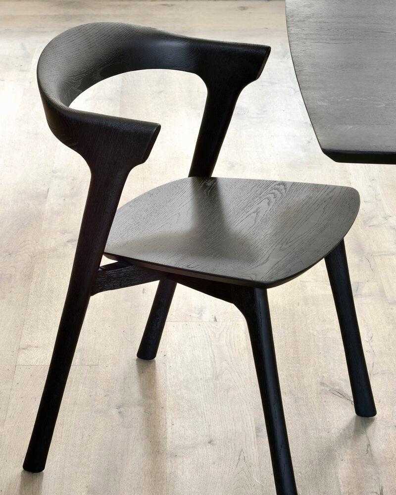 Be Home Bok Solid Black Oak Dining Chair