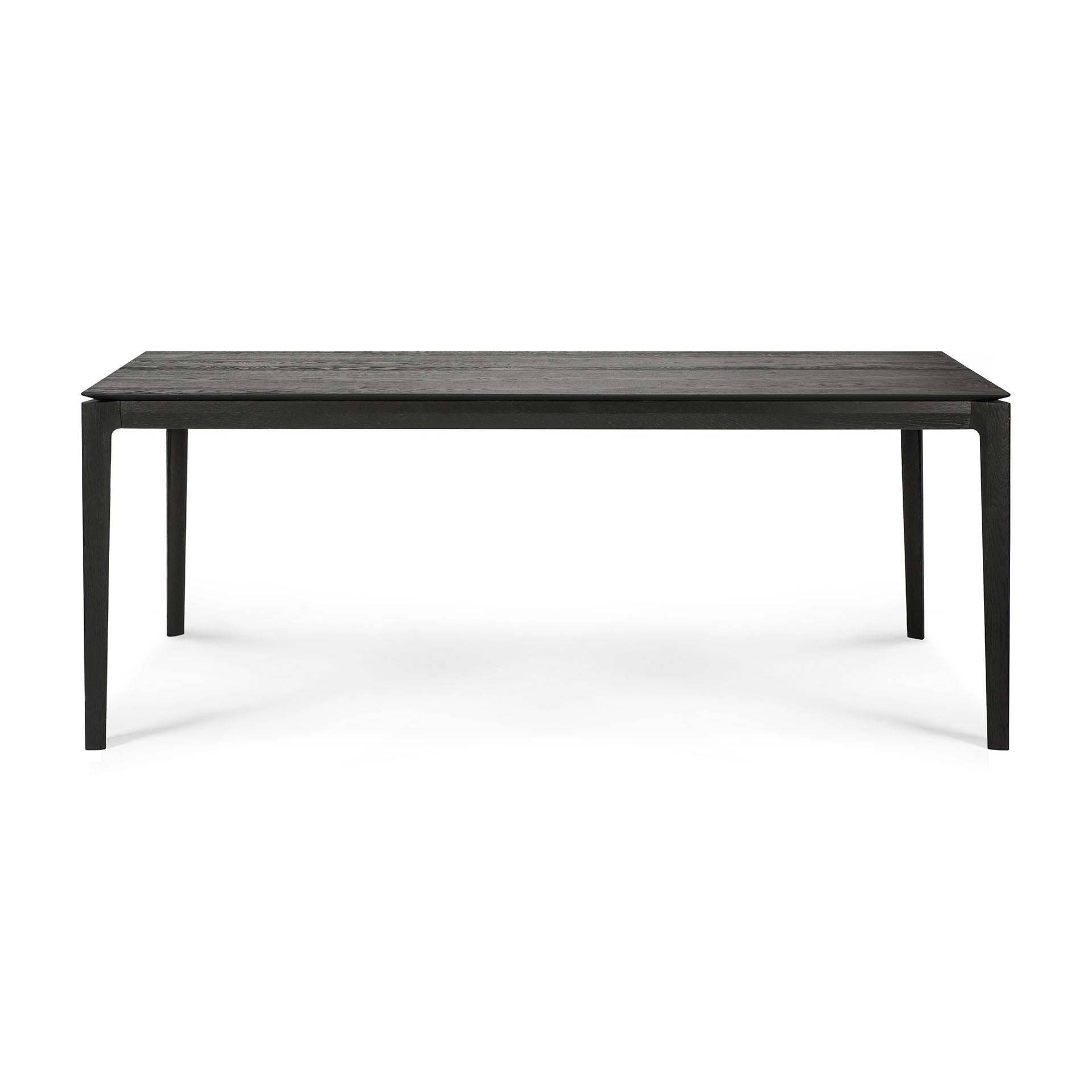 Be Home Bok Solid Black Oak Dining Table 79"