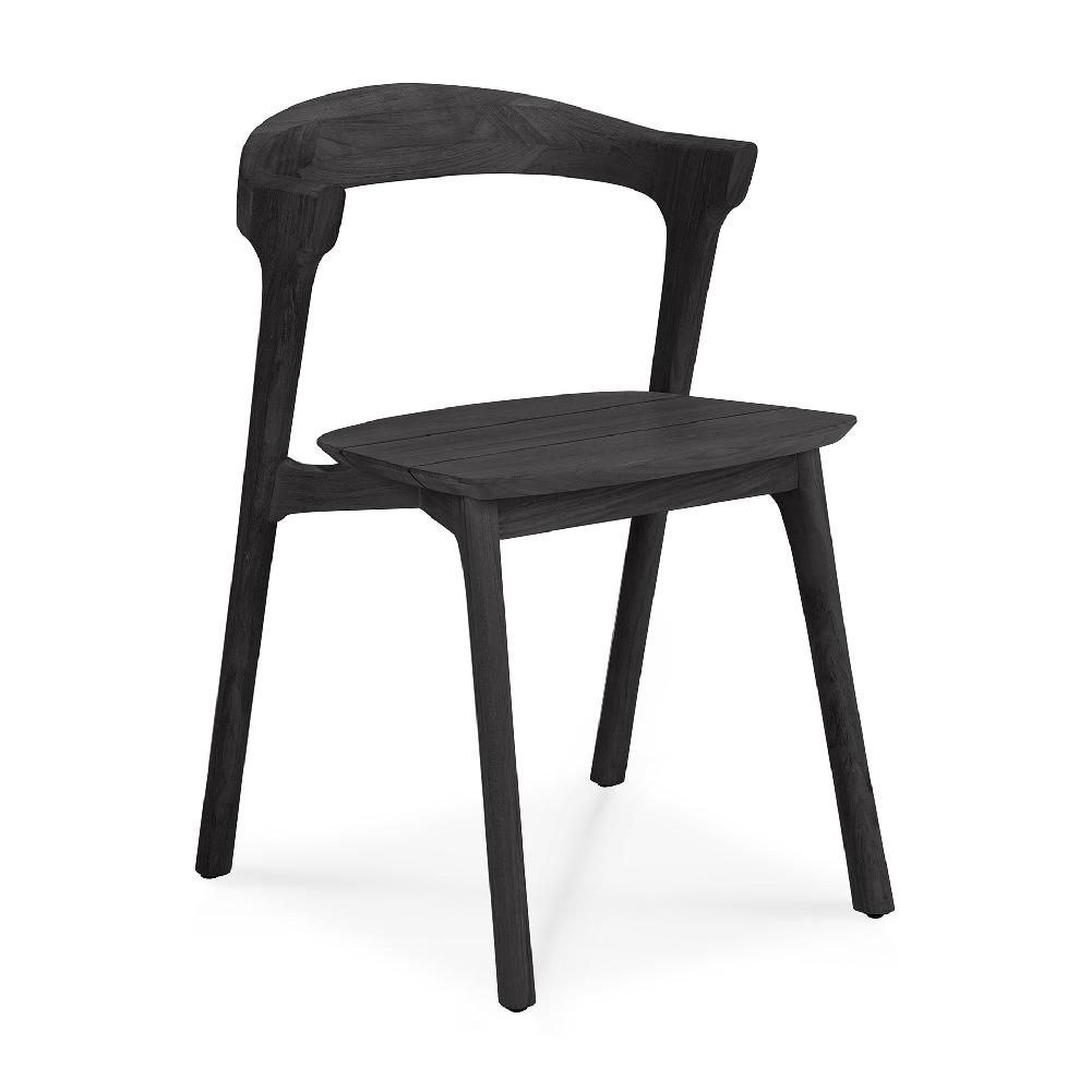 Be Home Bok Solid Black Teak Outdoor Dining Chair