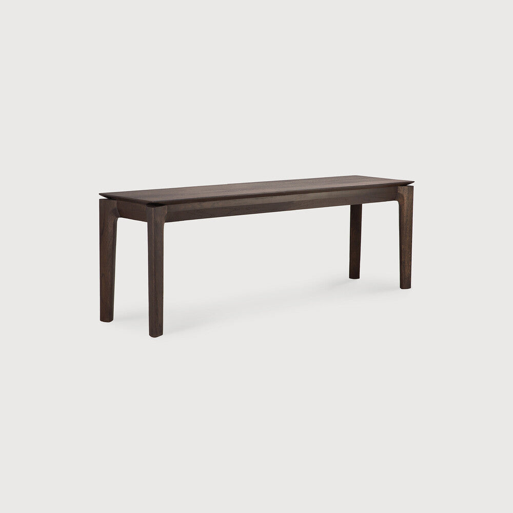 Be Home Bok Solid Brown Oak Bench 58"